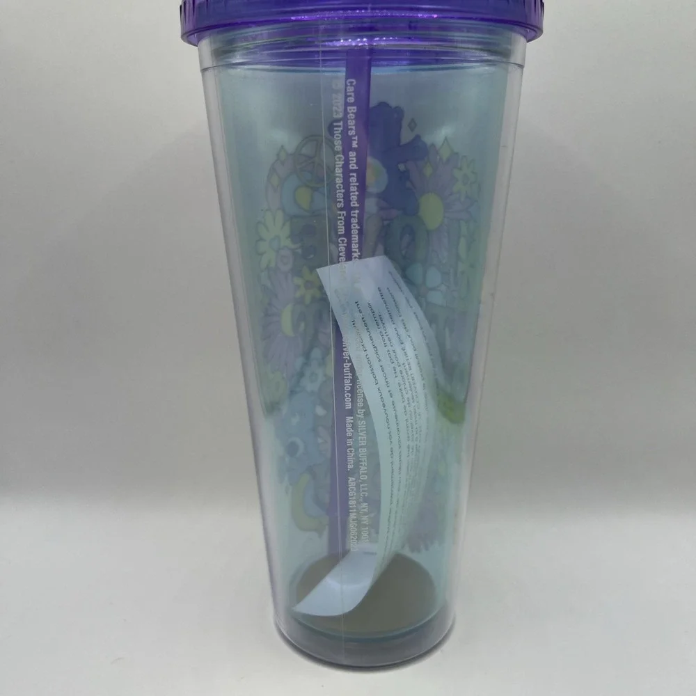 Care‎ Bears 24oz Cup Peace Love Groovy Vibes Retro Tumbler "Love That For You" - Picture 5 of 9
